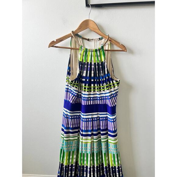 Eliza J colorful sleeveless maxi dress women's size 12 - Picture 5 of 7